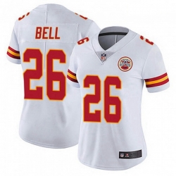 Women Kansas City Chiefs 26 Le'Veon Bell White Color Vapor Untouchable Limited Jersey