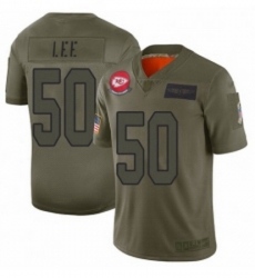 Womens Kansas City Chiefs 50 Darron Lee Limited Camo 2019 Salute to Service Football Jersey