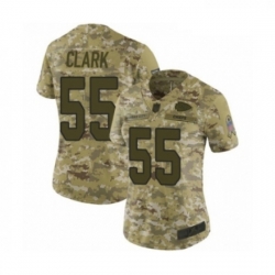 Womens Kansas City Chiefs 55 Frank Clark Limited Camo 2018 Salute to Service Football Jersey