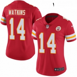 Womens Nike Kansas City Chiefs 14 Sammy Watkins Red Team Color Vapor Untouchable Limited Player NFL Jersey