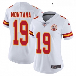 Womens Nike Kansas City Chiefs 19 Joe Montana Elite White NFL Jersey