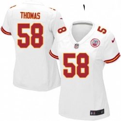 Womens Nike Kansas City Chiefs 58 Derrick Thomas Game White NFL Jersey