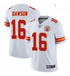 Youth Kansas City Chiefs 16 Len Dawson White Vapor Limited Jersey