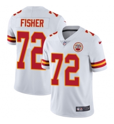 Youth Nike Chiefs 72 Eric Fisher White Stitched NFL Vapor Untouchable Limited Jersey