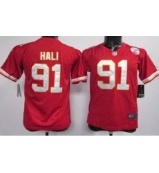 Youth Nike Kansas City Chiefs 91 Tamba Hali Red Nike NFL Jerseys