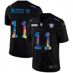 Las Vegas Raiders 11 Henry Ruggs III Men Nike Multi Color Black 2020 NFL Crucial Catch Vapor Untouchable Limited Jersey