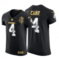 Las Vegas Raiders 4 Derek Carr Men Nike Black Edition Vapor Untouchable Elite NFL Jersey