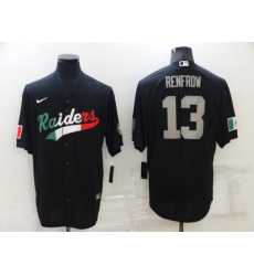 Men Las Vegas Raiders 13 Hunter Renfrow Black Mexico Stitched Jerse