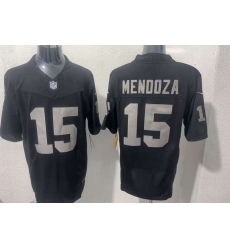 Men Las Vegas Raiders  15 Fernando Mendoza Black F U S E  Vapor Untouchable Limited Stitched Football Jersey