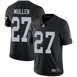 Men Las Vegas Raiders 27 Trayvon Mullen Black Vapor Limited Stitched Jersey