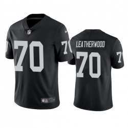 Men Las Vegas Raiders 70 Alex Leatherwood Black Vapor Limited 2021 NFL Draft Jersey