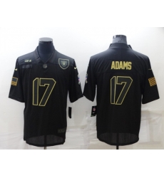 Men's Las Vegas Raiders #17 Davante Adams Black Salute To Service Limited Stitched Jersey