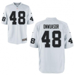 Men's Nike Patrick Onwuasor White Las Vegas Raiders Game Jersey