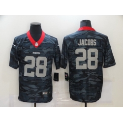 Nike Las Vegas Raiders 28 Josh Jacobs Black Camo Limited Jersey