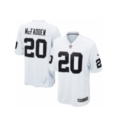 Nike Oakland Raiders 20 Darren McFadden White Game NFL Jersey