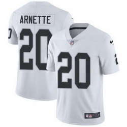 Nike Raiders 20 Damon Arnette White Men Stitched NFL Vapor Untouchable Limited Jersey