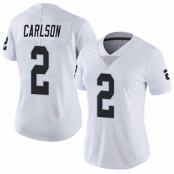 Women Las Vegas Raiders #2 Daniel Carlson Team Wk Color hite Vapor Limited Jersey