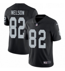 Youth Nike Oakland Raiders 82 Jordy Nelson Black Team Color Vapor Untouchable Elite Player NFL Jersey