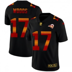 Los Angeles Rams 17 Robert Woods Men Black Nike Red Orange Stripe Vapor Limited NFL Jersey Los Angeles Rams 17 Robert Woods Men Black Nike Red Orange Stripe Vapor Limited NFL Jersey