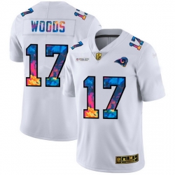 Los Angeles Rams 17 Robert Woods Men White Nike Multi Color 2020 NFL Crucial Catch Limited NFL Jersey Los Angeles Rams 17 Robert Woods Men White Nike Multi Color 2020 NFL Crucial Catch Limited NFL Jersey