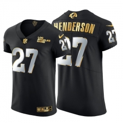 Los Angeles Rams 27 Darrell Henderson Jr  Men Nike Black Edition Vapor Untouchable Elite NFL Jersey Los Angeles Rams 27 Darrell Henderson Jr  Men Nike Black Edition Vapor Untouchable Elite NFL Jersey