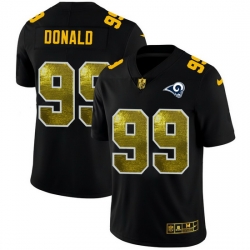 Los Angeles Rams 99 Aaron Donald Men Black Nike Golden Sequin Vapor Limited NFL Jersey Los Angeles Rams 99 Aaron Donald Men Black Nike Golden Sequin Vapor Limited NFL Jersey