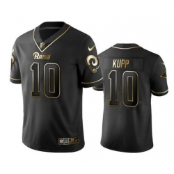 Men Los Angeles Rams 10 Cooper Kupp Black Golden Edition Limited Stitched Jersey Men Los Angeles Rams 10 Cooper Kupp Black Golden Edition Limited Stitched Jersey