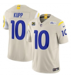 Men Los Angeles Rams 10 Cooper Kupp Bone 2024 F U S E With 4 Star C Patch Vapor Limited Stitched Jersey