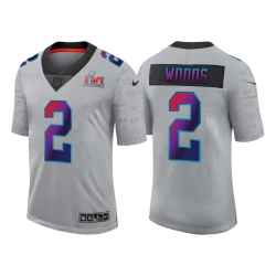 Men Los Angeles Rams 2 Robert Woods 2022 Grey Super Bowl LVI Limited Stitched Jersey Men Los Angeles Rams 2 Robert Woods 2022 Grey Super Bowl LVI Limited Stitched Jersey