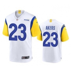 Men Los Angeles Rams 23 Cam Akers 2020 White Vapor Untouchable Limited Stitched Jersey Men Los Angeles Rams 23 Cam Akers 2020 White Vapor Untouchable Limited Stitched Jersey