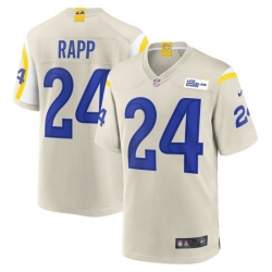 Men Los Angeles Rams #24 Taylor Rapp Bone Stitched Football Limited Jersey Men Los Angeles Rams #24 Taylor Rapp Bone Stitched Football Limited Jersey