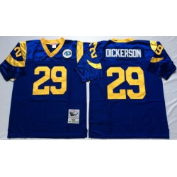 Men Los Angeles Rams 29 Eric Dickerson Blue M&N Throwback Jersey Men Los Angeles Rams 29 Eric Dickerson Blue M&N Throwback Jersey