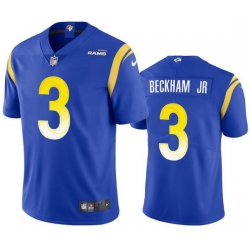 Men Los Angeles Rams 3 Odell Beckham Jr  2021 Royal Vapor Untouchable Limited Stitched Football Jersey Men Los Angeles Rams 3 Odell Beckham Jr  2021 Royal Vapor Untouchable Limited Stitched Football Jersey