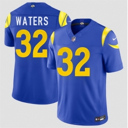 Men Los Angeles Rams  32 Jordan Waters Royal 2026 F U S E  Vapor Limited Stitched Football Jersey