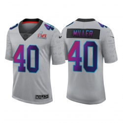 Men Los Angeles Rams 40 Von Miller 2022 Grey Super Bowl LVI Limited Stitched Jersey Men Los Angeles Rams 40 Von Miller 2022 Grey Super Bowl LVI Limited Stitched Jersey
