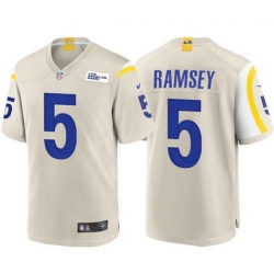 Men Los Angeles Rams #5 Jalen Ramsey Bone Stitched Football Limited Jersey Men Los Angeles Rams #5 Jalen Ramsey Bone Stitched Football Limited Jersey