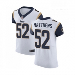 Men Los Angeles Rams 52 Clay Matthews White Vapor Untouchable Elite Player Football Jersey Men Los Angeles Rams 52 Clay Matthews White Vapor Untouchable Elite Player Football Jersey