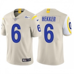 Men Los Angeles Rams 6 Johnny Hekker Vapor Limited Bone Jersey Men Los Angeles Rams 6 Johnny Hekker Vapor Limited Bone Jersey