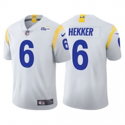 Men Los Angeles Rams 6 Johnny Hekker Vapor Limited White Jersey Men Los Angeles Rams 6 Johnny Hekker Vapor Limited White Jersey