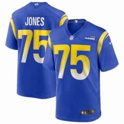 Men Los Angeles Rams #75 Deacon Jones Nike Royal Game Retired Player Jersey Men Los Angeles Rams #75 Deacon Jones Nike Royal Game Retired Player Jersey