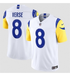Men Los Angeles Rams  8 Jared Verse White 2026 F U S E  Vapor Limited Stitched Football Jersey