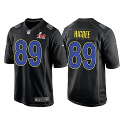 Men Los Angeles Rams 89 Tyler Higbee 2022 Black Super Bowl LVI Game Stitched Jersey Men Los Angeles Rams 89 Tyler Higbee 2022 Black Super Bowl LVI Game Stitched Jersey