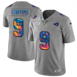 Men Los Angeles Rams 9 Matthew Stafford Men Nike Multi Color 2020 NFL Crucial Catch NFL Jersey Greyheather Men Los Angeles Rams 9 Matthew Stafford Men Nike Multi Color 2020 NFL Crucial Catch NFL Jersey Greyheather