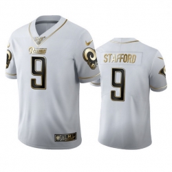 Men Los Angeles Rams 9 Matthew Stafford Men Nike White Golden Edition Vapor Limited NFL 100 Jersey Men Los Angeles Rams 9 Matthew Stafford Men Nike White Golden Edition Vapor Limited NFL 100 Jersey
