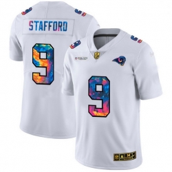 Men Los Angeles Rams 9 Matthew Stafford Men White Nike Multi Color 2020 NFL Crucial Catch Limited NFL Jersey Men Los Angeles Rams 9 Matthew Stafford Men White Nike Multi Color 2020 NFL Crucial Catch Limited NFL Jersey