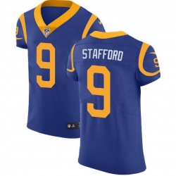 Men Los Angeles Rams 9 Matthew Stafford Royal Blue Alternate Men Stitched NFL Vapor Untouchable Elite Jersey Men Los Angeles Rams 9 Matthew Stafford Royal Blue Alternate Men Stitched NFL Vapor Untouchable Elite Jersey