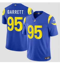 Men Los Angeles Rams  95 Myles Garrett Royal 2026 F U S E  Vapor Limited Stitched Football Jersey