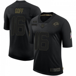 Men Los Angeles Rams Jared Goff Black 2020 Salute To Service Limited Jersey Men Los Angeles Rams Jared Goff Black 2020 Salute To Service Limited Jersey
