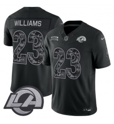 Men Los Angeles Rams  Kyren Williams Black F U S E  2026 Salute to Service Limited Stitched Football Jersey