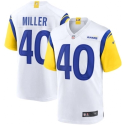 Men Los Angeles Rams Von Miller 40 White Stitched NFL Jersey Men Los Angeles Rams Von Miller 40 White Stitched NFL Jersey
